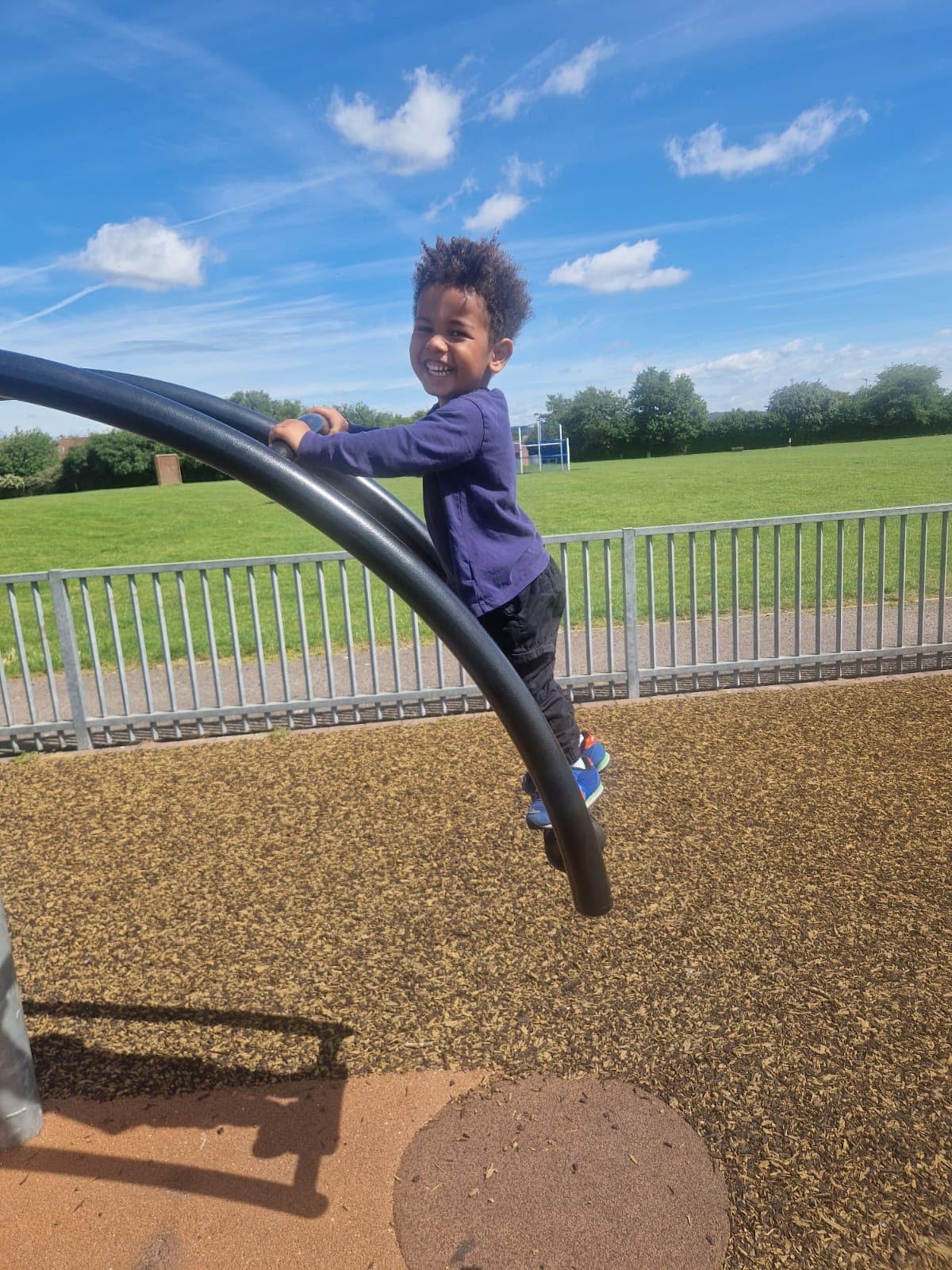 Children enjoying outdoor play together.